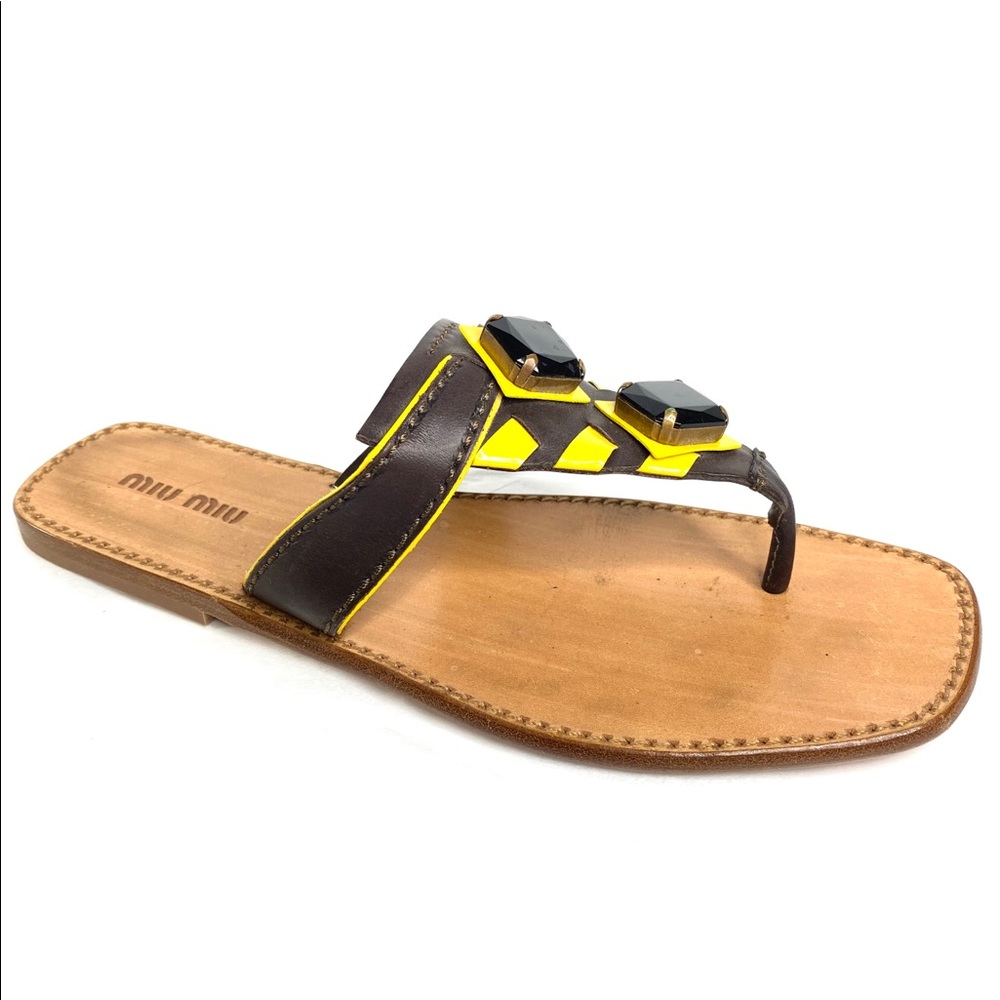 Miu Miu Leather sandals